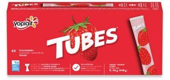 Walmart Yoplait tubes 8 x 56 g or minigo 6 x 60 g yogurt offer