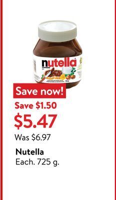 Walmart Nutella offer