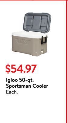 Walmart Igloo 50-qt. sportsman cooler offer