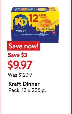 Walmart Kraft dinner offer