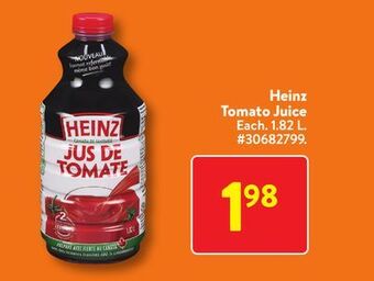 Walmart Heinz tomato juice offer