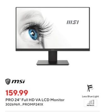 Staples Msi pro 24 full hd va lcd monitor offer