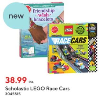Staples Scholastic lego race cars offer
