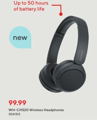 Staples Sony® wh-ch520 wireless headphones offer