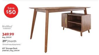 Staples 60 storage desk offer