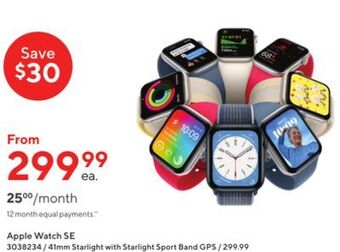 Staples Apple watch se offer