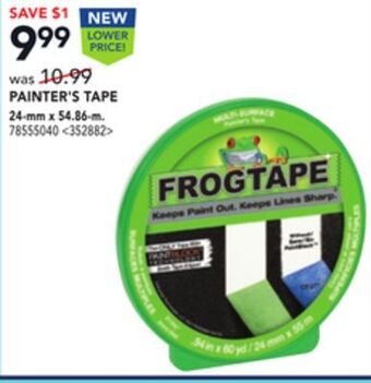 Lowe's Frogtape painter's tape offer