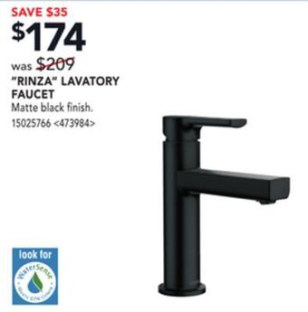 Lowe's Moen rinza lavatory faucet offer