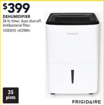 Lowe's Frigidaire dehumidifier offer