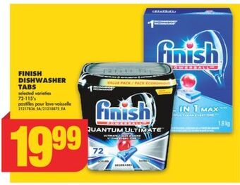 No Frills Finish dishwasher tabs, 72-115's offer