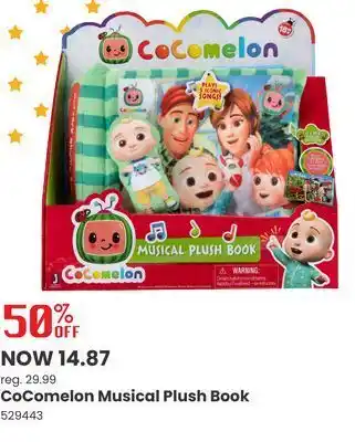 Cocomelon musical plush book