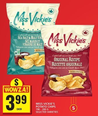 Food Basics Miss vickie's potato chips offer