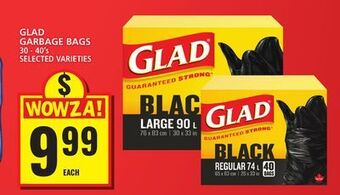 Food Basics Glad garbage bags offer