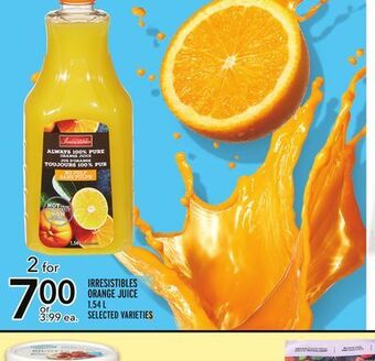 Metro Irresistibles orange juice offer