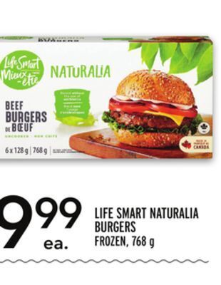 Metro Life smart naturalia burgers offer