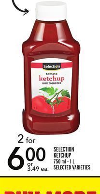 Metro Selection ketchup offer