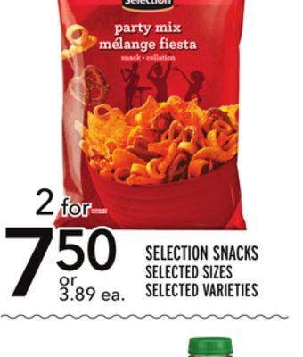 Metro Selection snacks offer