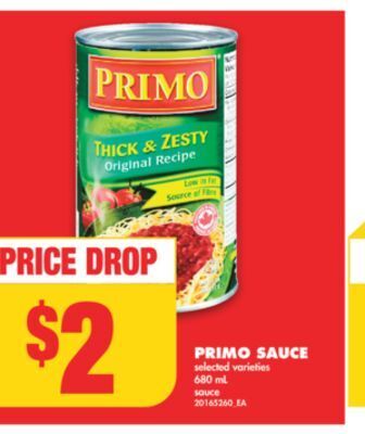 No Frills Primo sauce, 680 ml offer
