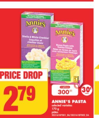No Frills Annie's pasta, 170 g offer