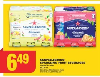 No Frills Sanpellegrino sparkling fruit beverages, 6x330 ml offer