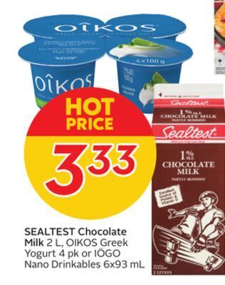 Sobeys Sealtest chocolate milk offer