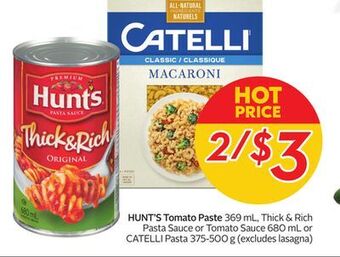 Sobeys Hunt's tomato paste offer