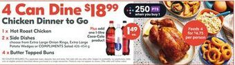 Sobeys Chicken dinner to go* offer