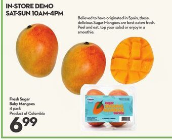 Longo's Fresh sugar baby mangoes offer