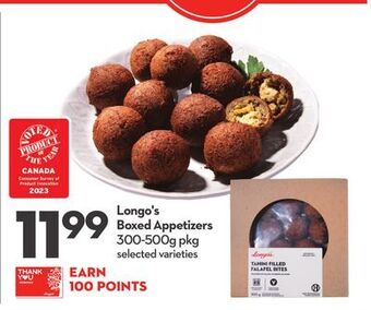 Longo's Longo's boxed appetizers offer