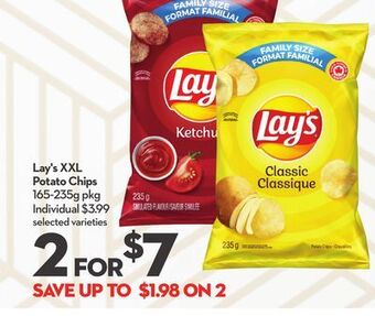 Longo's Lay's xxl potato chips offer