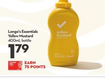Longo's Longo's essentials yellow mustard offer