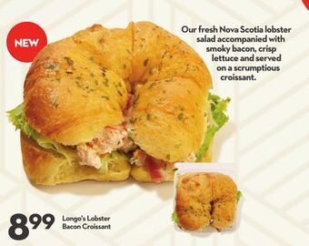 Longo's Longo's lobster bacon croissant offer