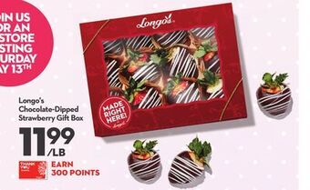 Longo's Longo's chocolate-dipped strawberry gift box offer