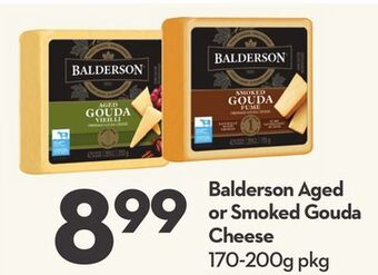 Longo's Balderson aged or smoked gouda cheese offer