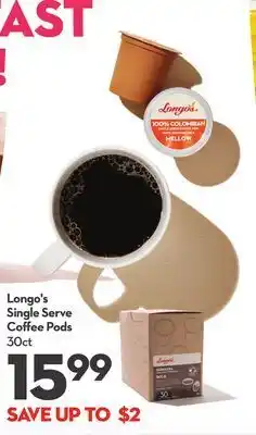 Longo's Longo's single serve coffee pods offer