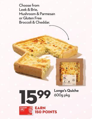 Longo's Longo's quiche offer