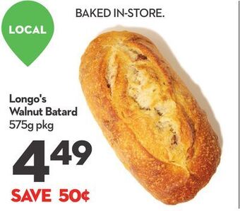 Longo's Longo's walnut batard offer