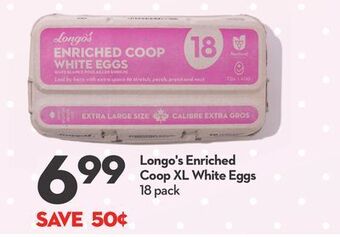 Longo's Longo's enriched coop xl white eggs offer