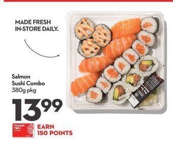 Longo's Salmon sushi combo offer