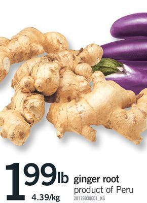 Fortinos Ginger root offer