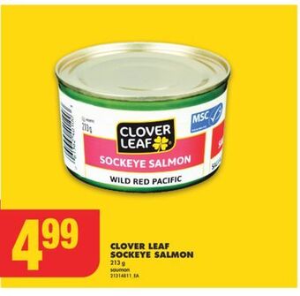 No Frills Clover leaf sockeye salmon 213 g offer