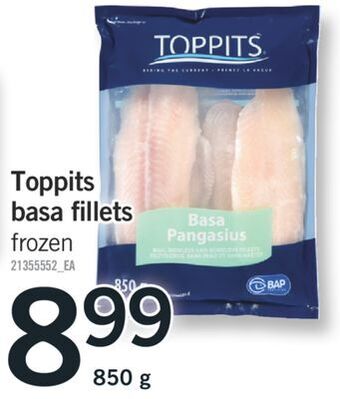 Fortinos Toppits basa fillets offer
