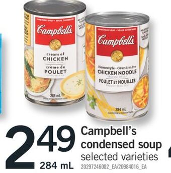 Fortinos Campbell's condensed soup, 284 ml offer