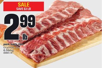 Loblaws Pork back ribs offer