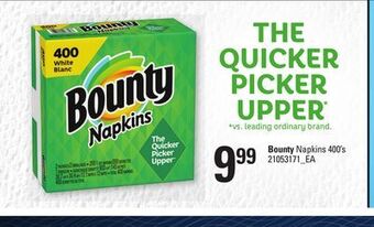 Loblaws Bounty napkins 400's offer