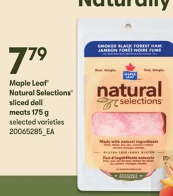 Loblaws Maple leaf® natural selections® sliced deli meats 175 g offer