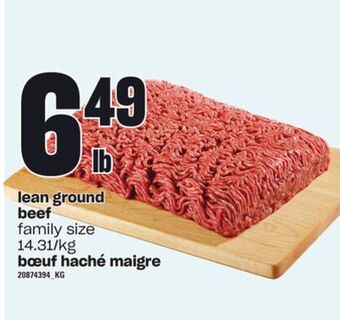 Independent Grocer Lean ground beef offer