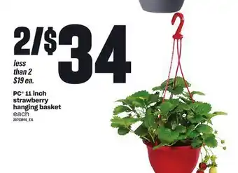 Loblaws Pc® 11 inch strawberry hanging basket offer