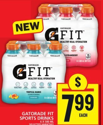 Food Basics Gatorade fit sports drinks offer