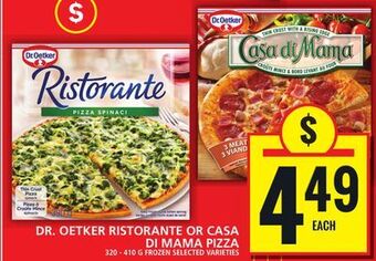 Food Basics Dr. oetker ristorante or casa di mama pizza offer